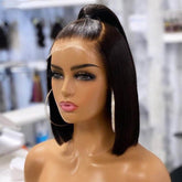 4*4 HD Lace Silk Straight Wig 250% Density Full End